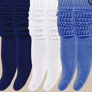 Colorful Knit Leg Warmers Set